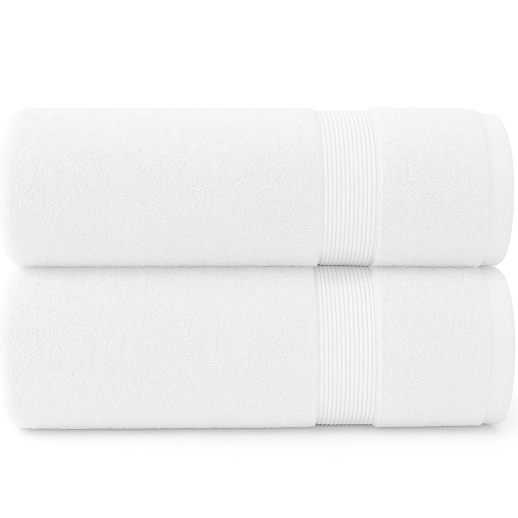 Diamond Tex Hand Towels for Bathroom and Kitchen Set of 2 Hanging Loop - 100% Soft Cotton 600GSM Quick Dry Gym, Spa Makeup Remover Fingertip Towel (50 x 80cm)