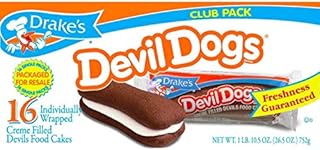 Drakes Devil Dogs 16-creme Filled Devils Food Cakes, 27.7 Oz (2 pack) 32 total cakes
