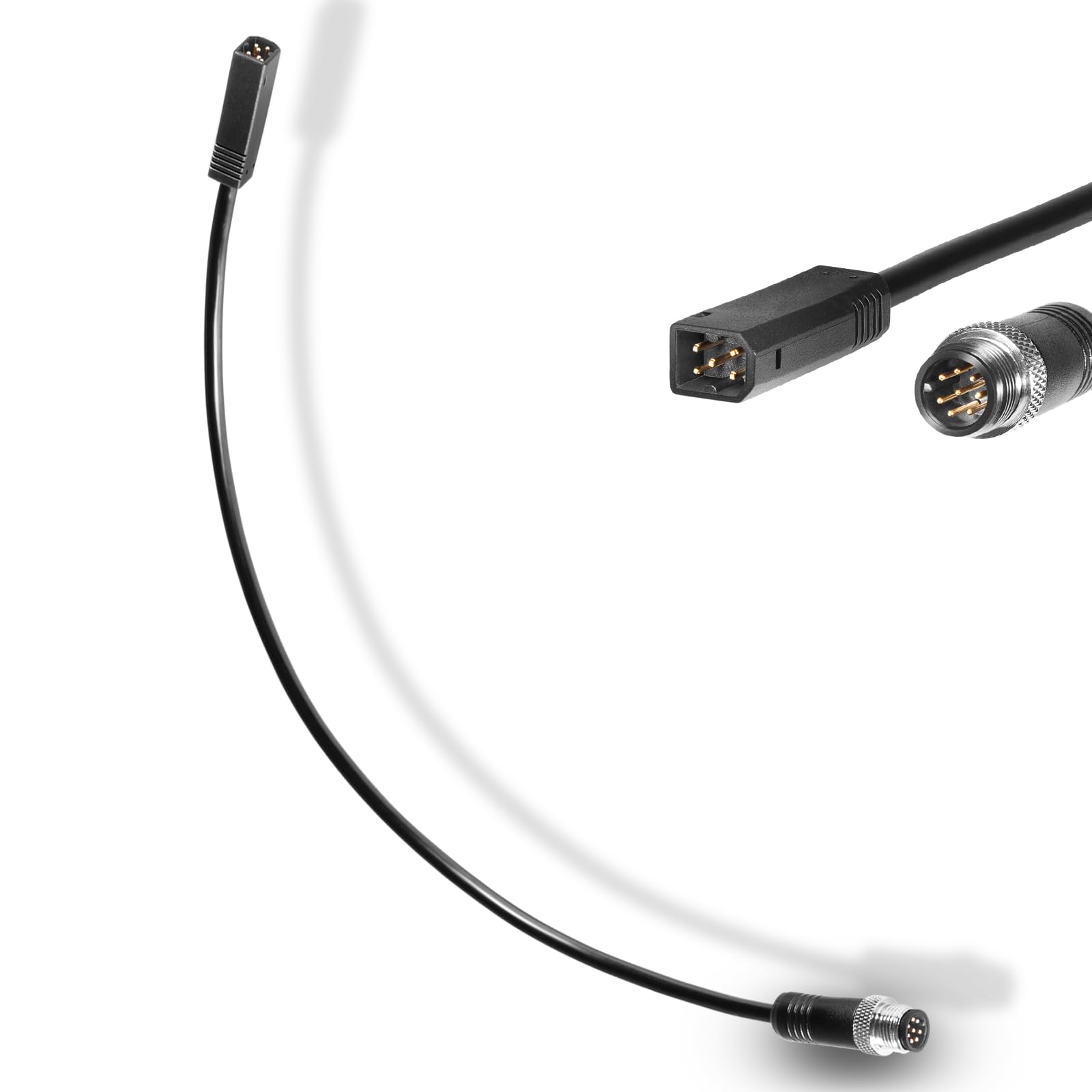 720074-12 AS EC QDE 12 Ethernet Adapter Cable, Black Replace for Humminbird Compatible with Helix 7 G2N & G3N Models, All Helix 8, Helix 9, Helix 10, Helix 12 and Helix 15 Models