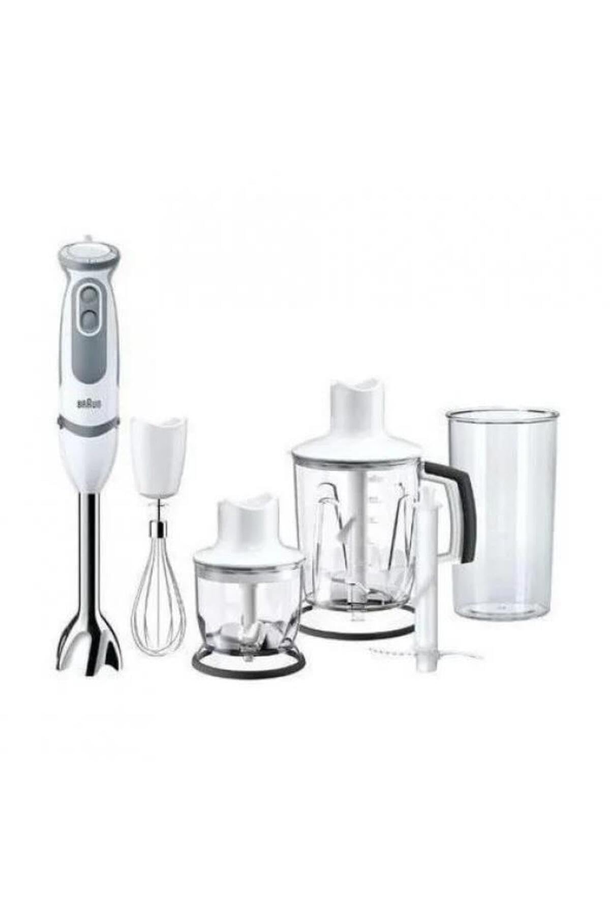 Braun Minipimer 5245 Hand Blender, 1000 W, 21 Speeds, Turbo Function, Anti-Splating, Powerbell Plus, Measuring Cup, Rods, Mini Chopper, Glass Blender, Ice Crushing Blade, White