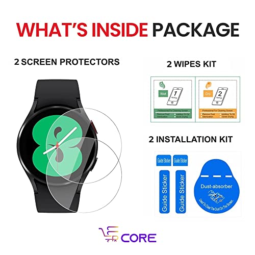 Image of Tempered Glass Screen Protector for Samsung Galaxy Watch 7 / Watch 6 / Watch 5 / Watch 4 (44mm) (1.4 inch inch) (Pack of 2)