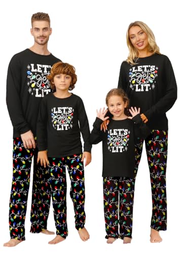 VNVNE Family Matching Christmas Pajamas for...