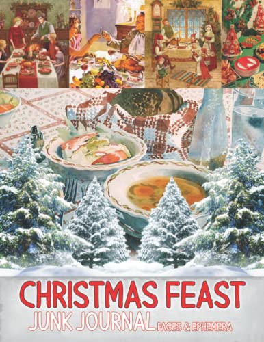Christmas Feast Karalama Günlüğü Sayfaları ve Ephemera Koleksiyonu