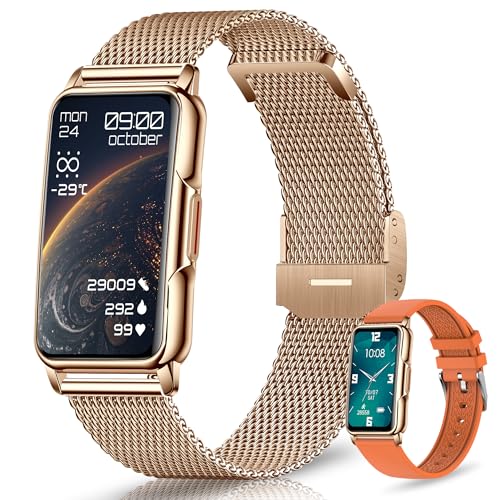 128+ Modes Sportifs Montre Connectée Femme Homme, 1,47"HD Montre Femme avec Bluetooth, Météo, Sommeil, SpO2, Pression Artérielle, Fréquence Cardiaque, Rappel Sédentarité, Smartwatch Santé Android/iOS