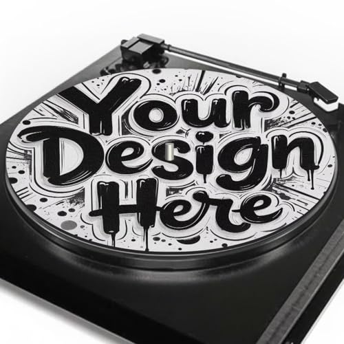 PJHEQOXE Customized Turntable Mat Personality Record Player Mat