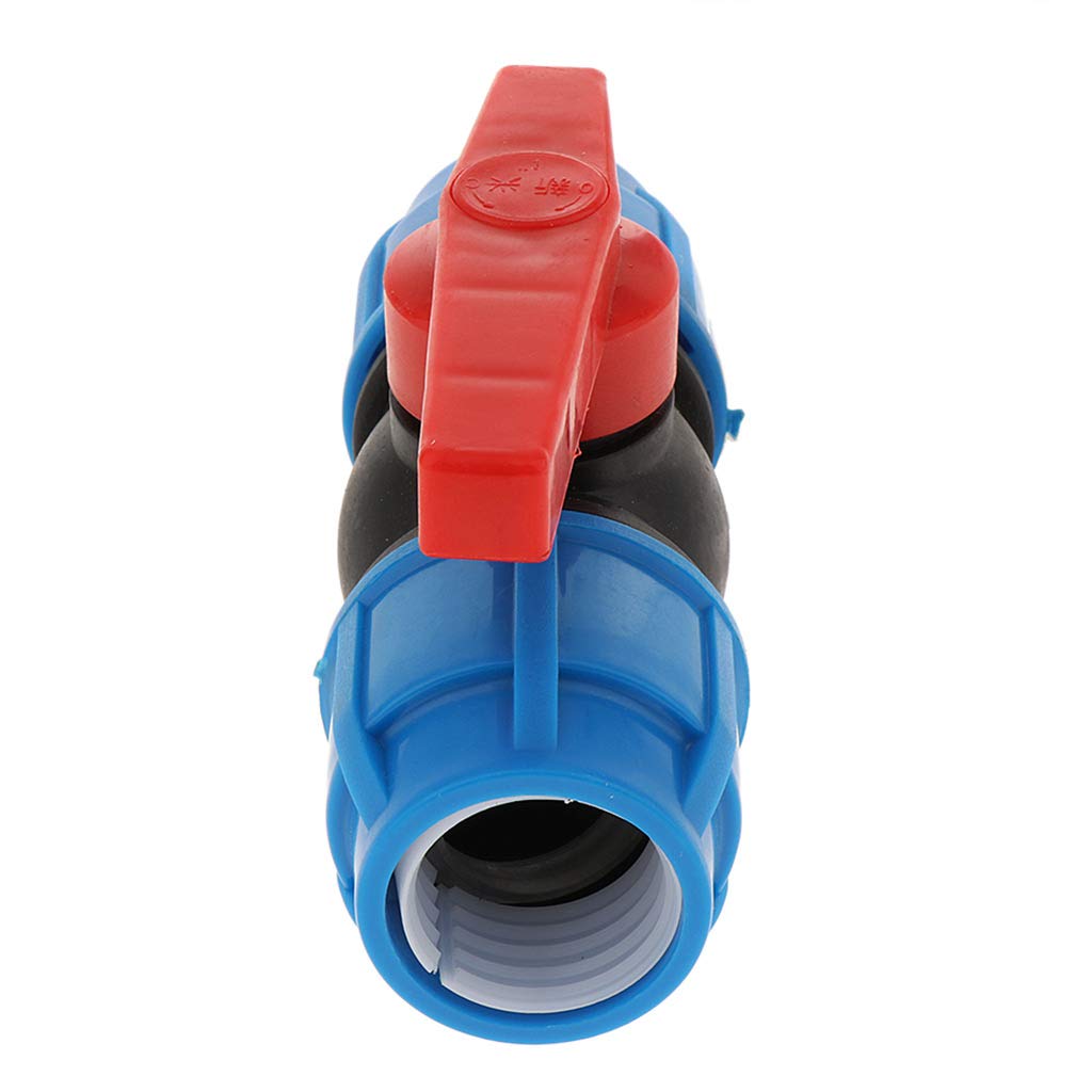 LOVIVER Llave de Válvula de de Tubo de Irrigación, Núcleo de plástico de 32 mm