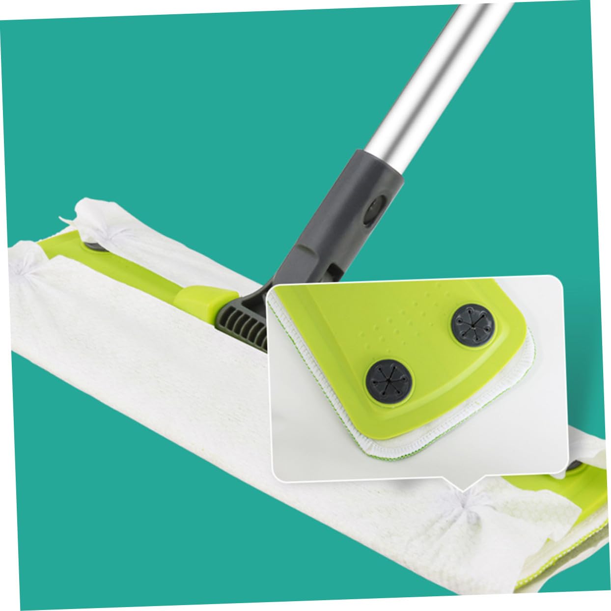 Ipetboom 360 Gradi Mop Rotante in Microfibra per Pulizia di Pavimenti in Legno per Uso Bagnato o Asciutto con Panni Riutilizzabili