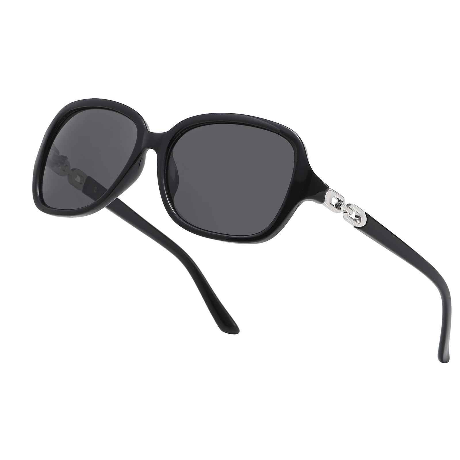 D Lolylad Polarisiert Sonnenbrille Damen Herren, Vintage Rund Sonnenbrillen UV400 Shutz für Fahren Golf Sport Angeln Autofahren Wandern