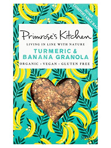 Primrose's Kitchen Organic Turmeric and Banana Granola 300 g (Pack of 1)