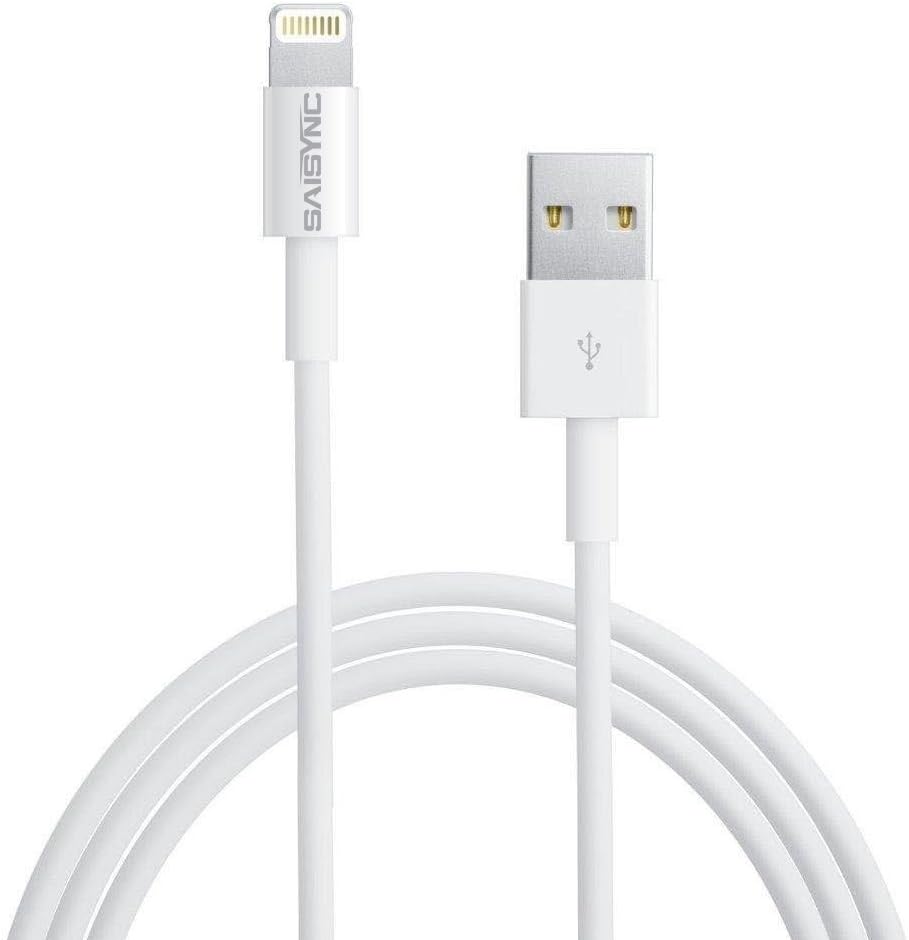 MFi Certified Lightning to USB Cable for iPhone (1m long) Fast Charge and Sync Capabilities for iPhone IPad iPod with 8 Pin Lightning to USB Connector (Also Suitable for LifeProof Case) 1-Pack