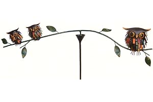 Spiky Owl Balancer Stake: A Unique Decor Accenting Balance in Your Yard