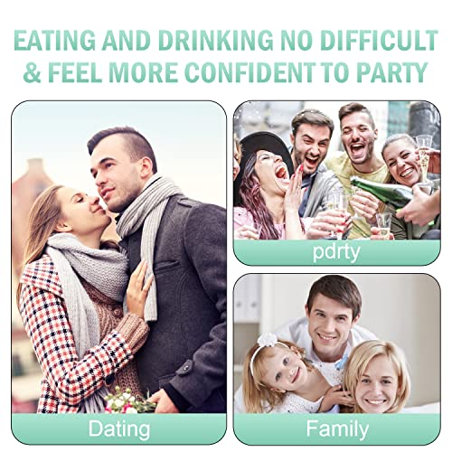 Fake Teeth,2Pcs Dentures Cosmetic Teeth For Upper And Lower Jaw,Natural Shade And Comfortable Fit,Veneer Dentures For Women And Men-D #TOP2