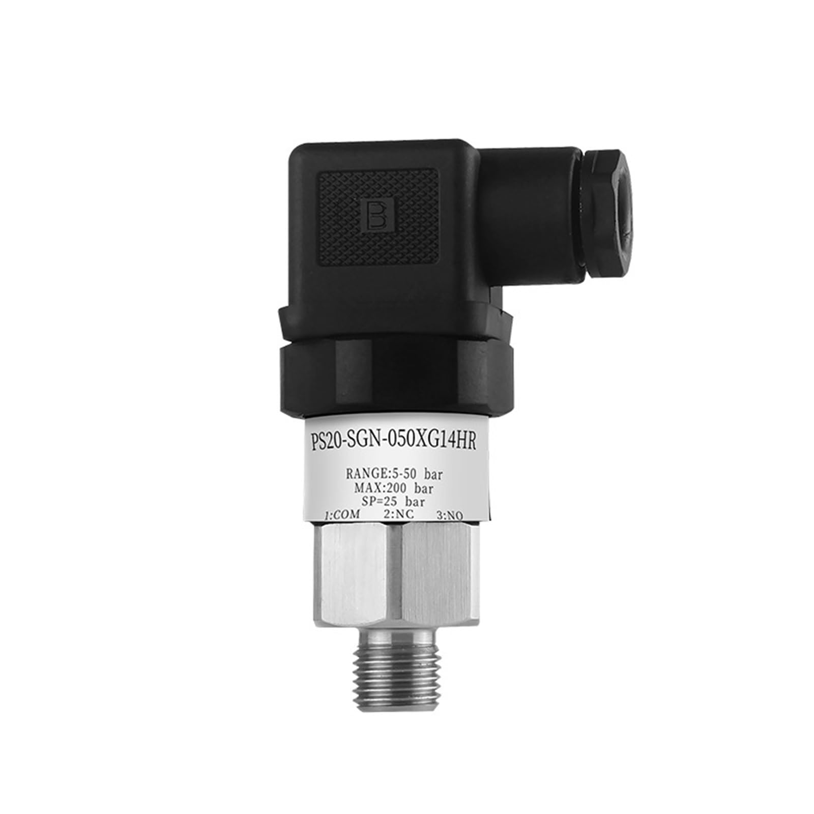 Interruptor de presión ajustable mecánico 10-100bar 50bar Control de pistón de diafragma de acero inoxidable estándar 1 Uds(Beige-single,0.8-5bar)