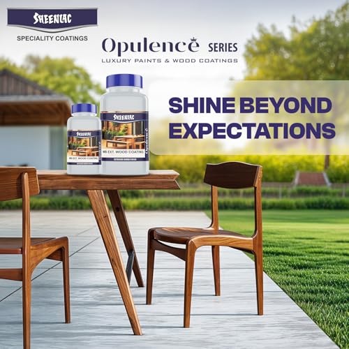 Image of Sheenlac Water Based Wood Coating - Quick-Drying | Eco-Friendly Furniture Coating for Restoration and Lasting Shine on Wooden Surfaces | Varnish Waterproof Coating (Semi Glossy, 1 Litre)