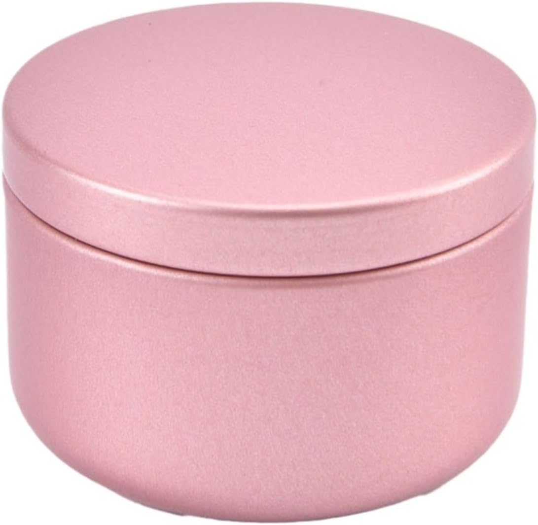 HongJP Candle Tins 10PCS Candle Tin Travel Tins Round Metal Containers Jars(Color01)
