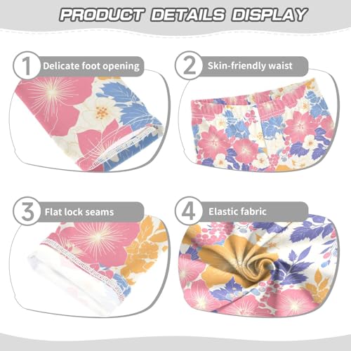 KLL Merry Christmas & Happy New Year Toddler Girl Active Leggings Comfortable High Waisted Activewear Gym3