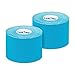 Produktbild SL StarTape Kinesiologie Verband - Tape Pflaster 5 cm breit und 550 cm lang - Premium Sporttape Rolle - Sport Bandage (Blau, 2er Set)