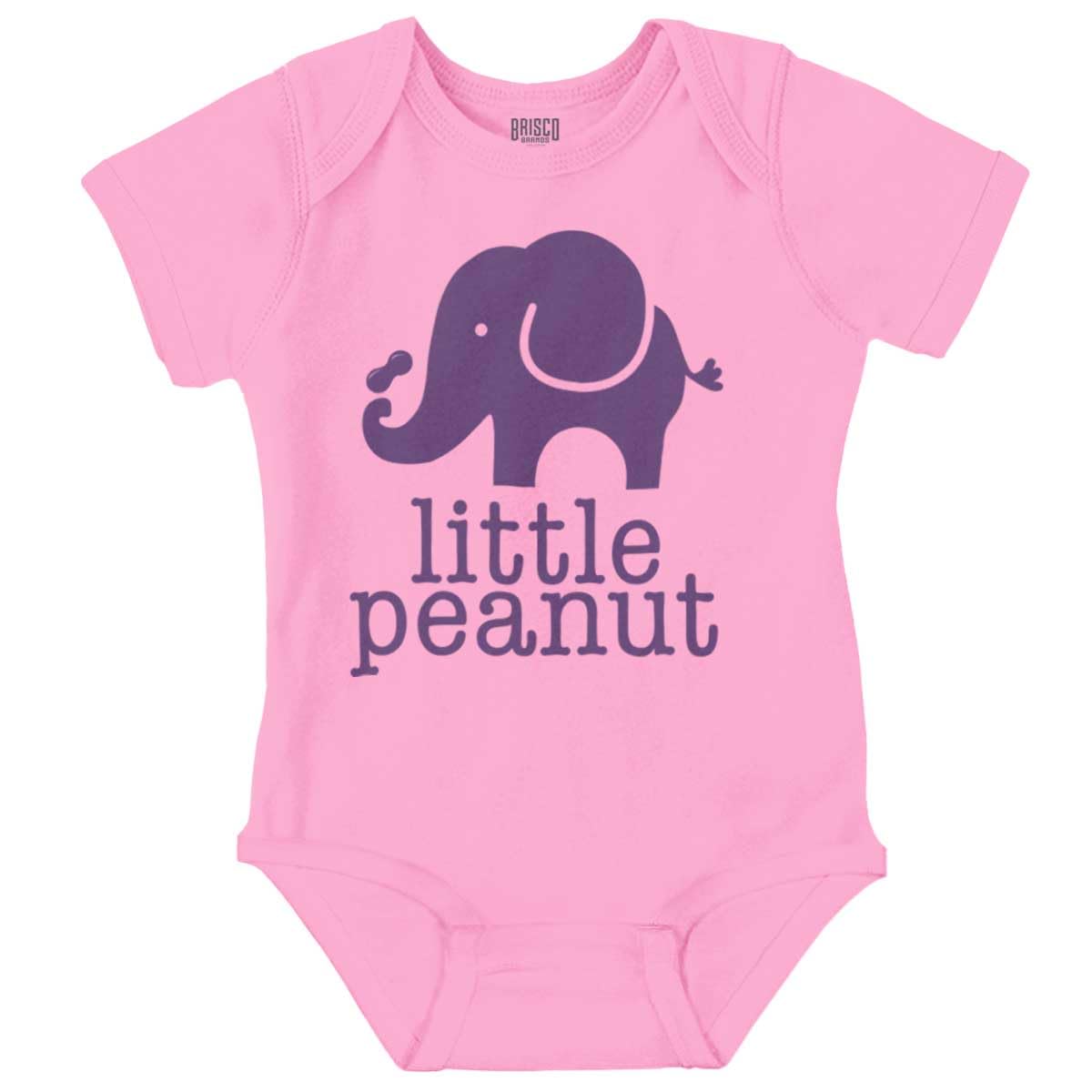 Brisco Brands Little Peanut Cute Lil Elephant Lover Baby Romper Boys or Girls