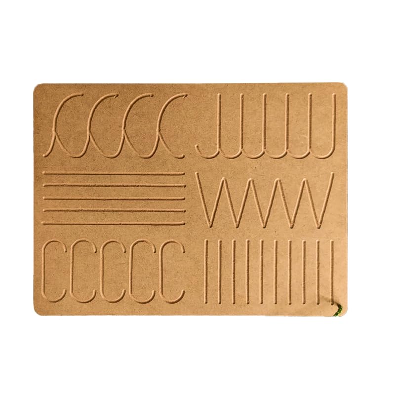 RCW Montessori Wooden Line Pattern Letter Alphabet Tracing Board | Tracing Letters for Kids Ages 3-5 | Toddler Writing Tools for Beginners | Wood Letter Tracing Board | Learning to Write (B0CY1LK17Y) Amazon Price History, Amazon Price Tracker