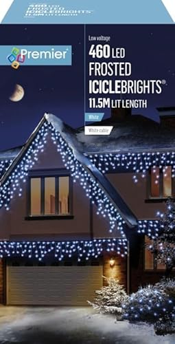 White 11.5M 460 Led Frosted Iciclebrights Christmas String Lights In