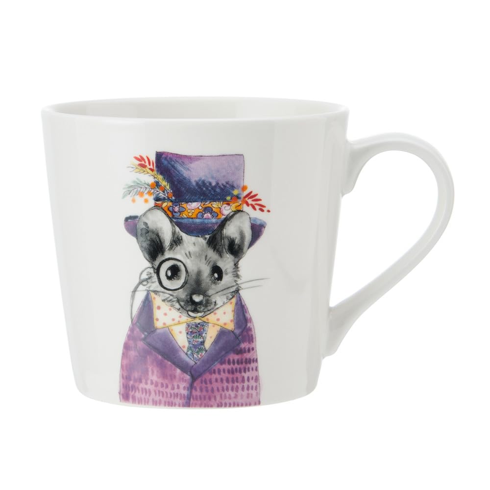 MIKASA x Tipperleyhill 380ml Fine China Mug, Mouse, Gift Boxed