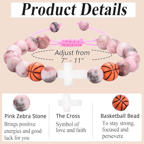 Image of Softball Volleyball Basketball Soccer Gifts for Girls Bracelets for Teen Girls Team Gifts Birthday /Christmas /Graduation Gifts