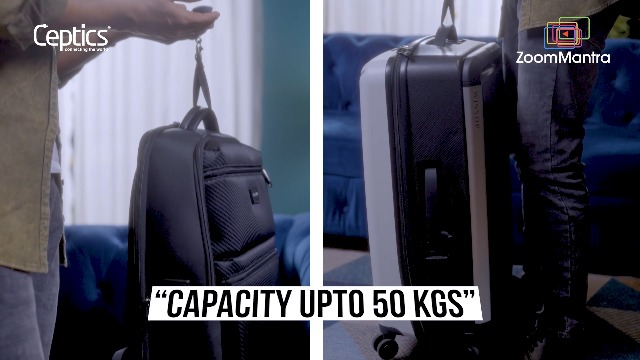 Ceptics weight machine for luggage weighing scale, luggage weighing scale capable capacity up to 50 Kg, weighing machine for luggage with LCD display luggage scale for bags, home, shop - BLACK - Image 3