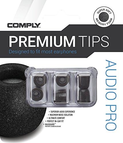 Miniatura 5 de Comply SmartCore Audio Pro Premium - Puntas de espuma viscoelástica con protector de sudor, se adapta a la mayoría de los auriculares, se adapta a