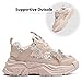 Toddler Gilrs Shoes Sneaker Kids Fashion Crystal Butterfly Tennis Shoes Chunky Platform Casual Walking Shoes Comes with an Extra Pair of Coordinating Shoelaces Pink