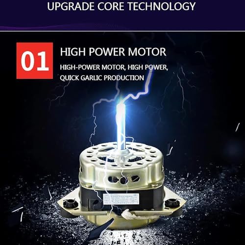 Electric Garlic Peeler Machine, Stainless Steel Commercial Peeler with Large Radiator, Removable for Easy Cleaning, High Efficiency for Restaurants, Canteens, Hotels