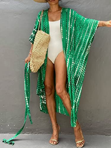 Image of Kaftan Dresses for Women Plus Size Summer Beach Dress with Print and Swim Cover Ups