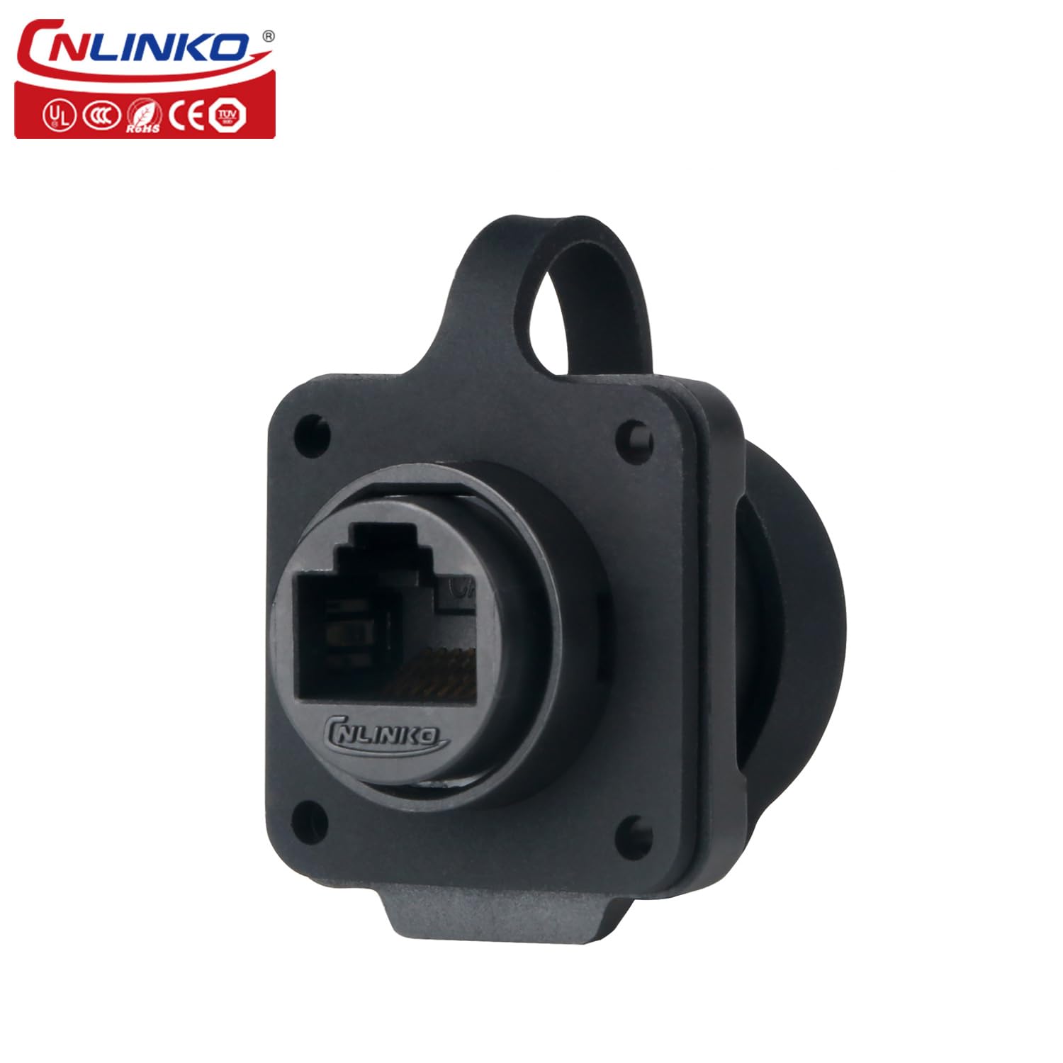 CNLINKO Set Connettore RJ45 Impermeabile IP68 - Dual Port CAT6 Per Esterni