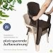 Garronda 4 STK. Gartenstühle stapelbar Rattan-Optik GD-0254 Braun