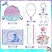 BTHRORO Purse for Little Girls Dress Up Jewelry Set, Kids Mermaid Hair Accessories Mermaid Toys Sticker