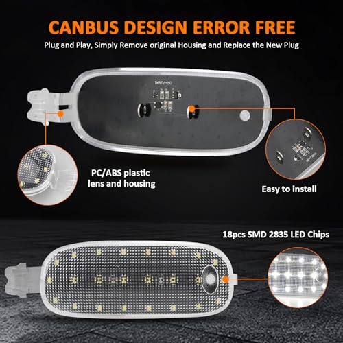 Lámpara LED interior para techo Dodge Ram y otros modelos miniatura 4
