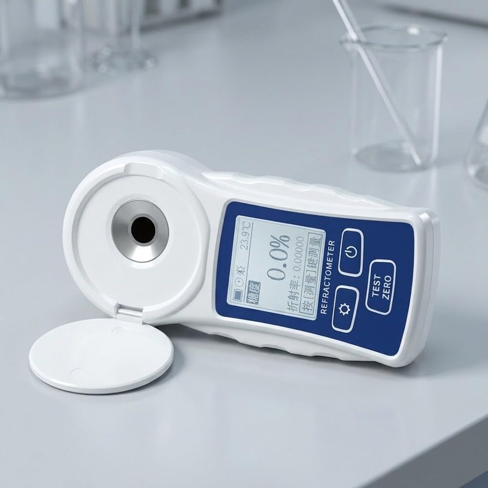 Digital portátil para refractómetro Brix 0-32%, azúcar impermeable