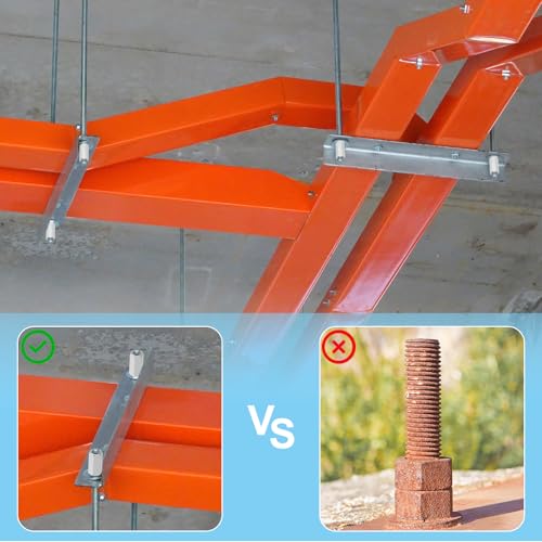 PATIKIL 8#-32 UNC 304 Stainless Steel Hex Coupling Nuts, 5 Pcs 20mm / 0.79" Length Fully Threaded Rod Coupling Nut Studding Connector Fasteners, Silver Tone - Image 6