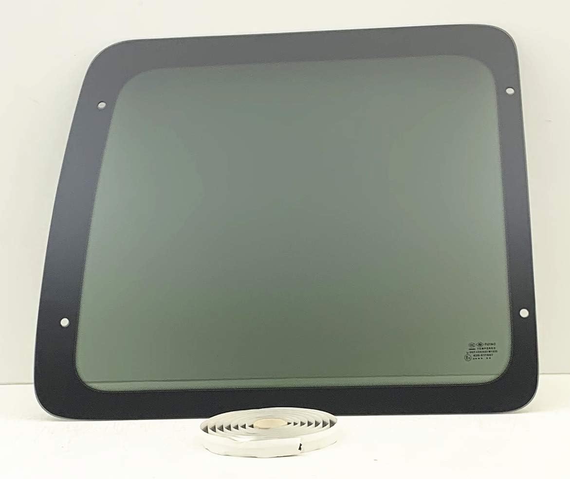 Privacy Stationary Back Window Back Glass Driver Left Side Compatible with Ford Econoline 1992-2016 Models