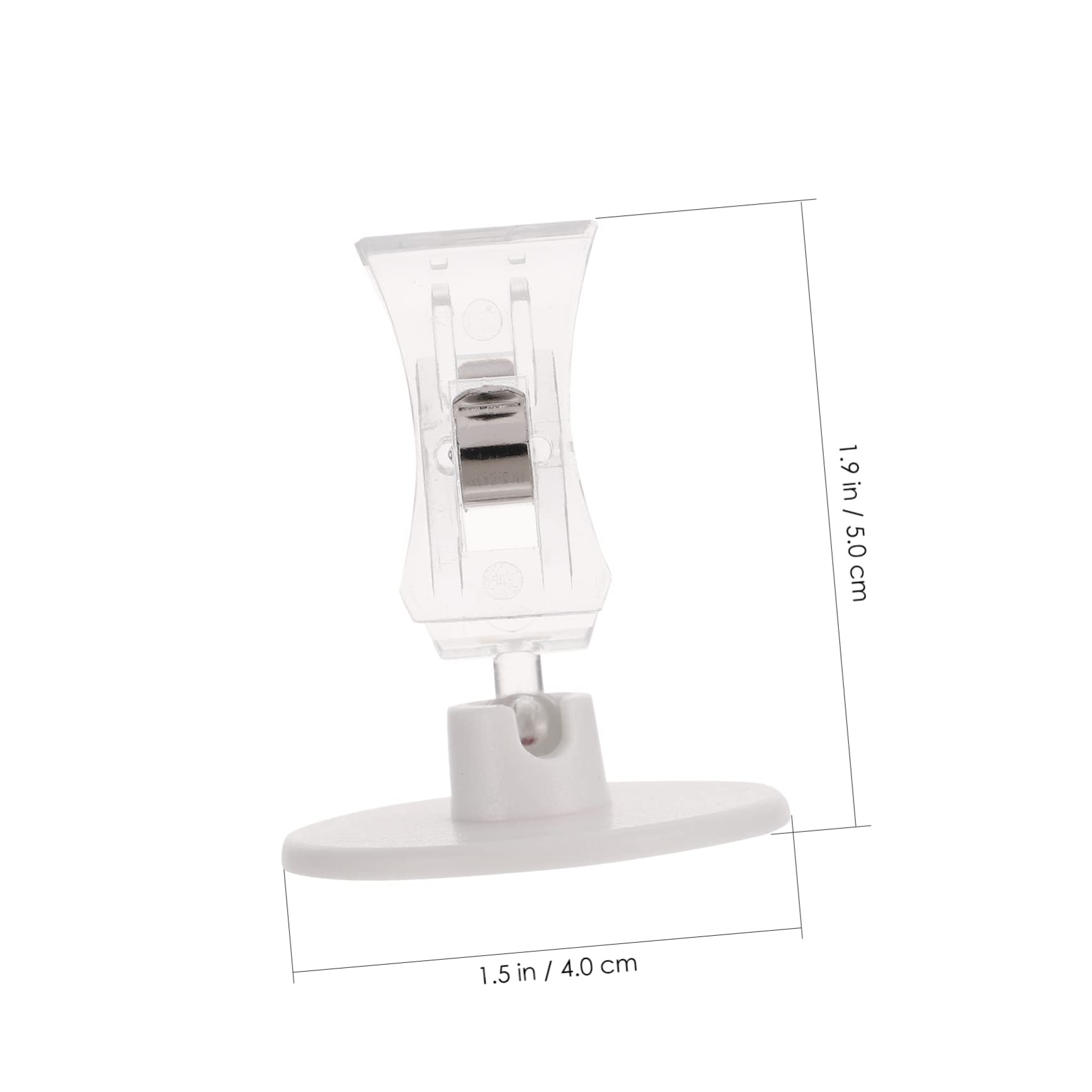 VILLCASE 48 Pz Porta Etichette Da Scaffale Clip Stand Porta Segnaletica Clip Sul Posizionare Le Clip Cartelli Espositivi Clip Per Etichette Da Tavolo Clip Girevoli Plastica