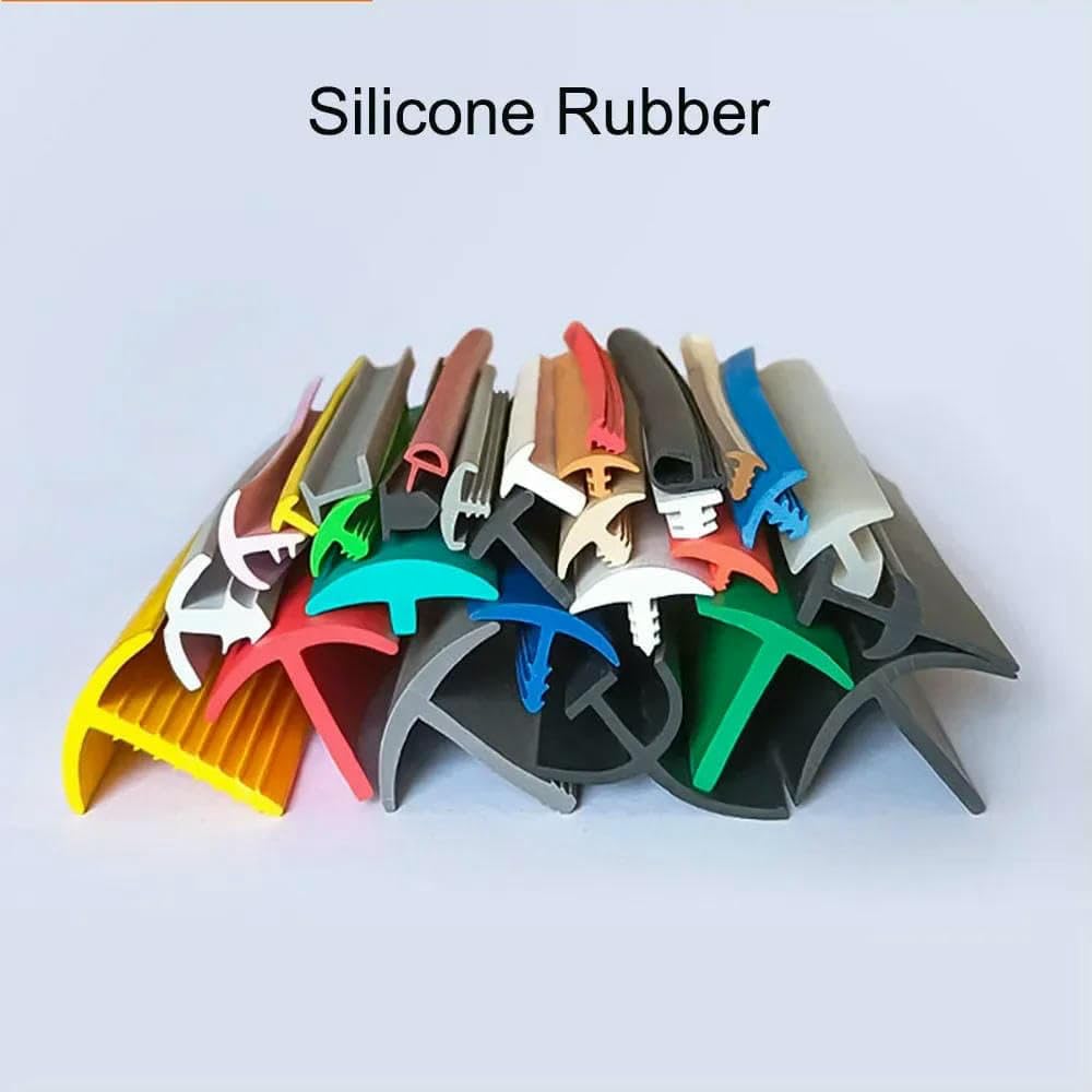 Joint d'étanchéité en caoutchouc silicone en forme de T 3 x 15 mm 2 m pour porte et fenêtre