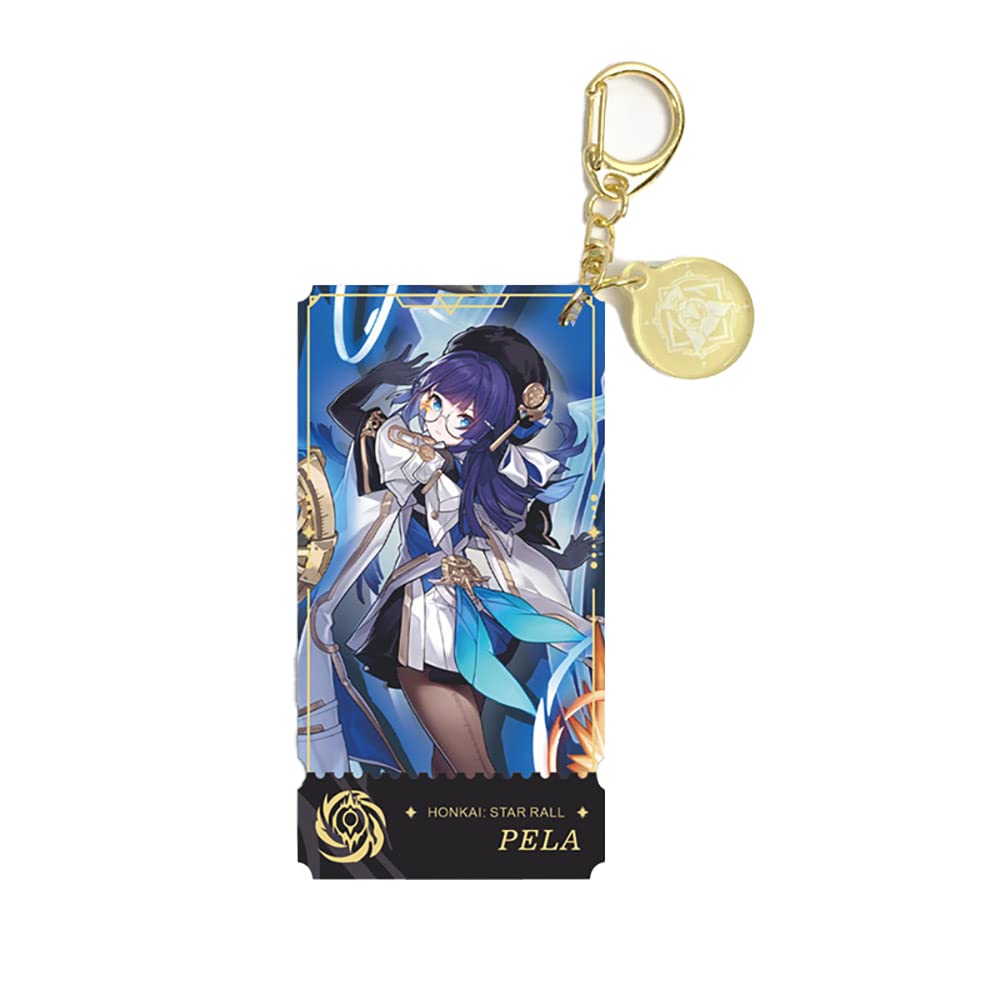 Honkai Star Rail Game Cute Acrylic Keychain Figure Double Layer