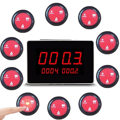 نظام نداء المطاعم – نظام نداء لاسلكي للعملاء والمرضى، يشمل 1...