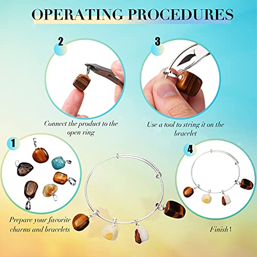 100 Pezzi Ciondoli in Pietra di Cristallo