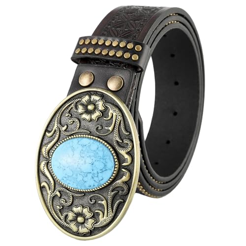 Teenagers PU-Leather Waist Belt With Embossed Pattern Buckle Adjustable Belt Coat Jeans Male Wide Formal Waistband