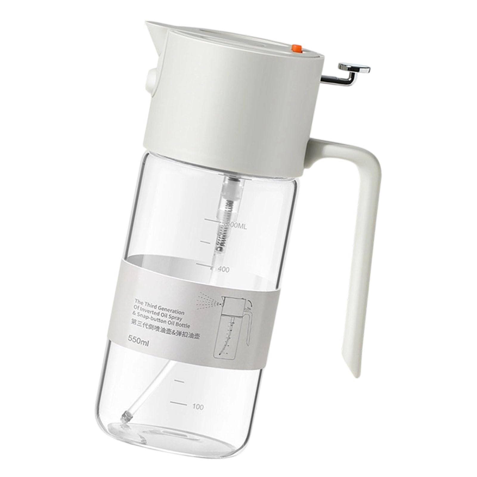 ZBIianxer 550ML Glass Oil Sprayer Bottle with Fine Mists for Air Fryers Baking and Salad Making Kitchen Accessories Cooking Oil