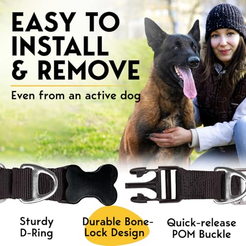 Image of Prong Collar for Dogs - No Pull Choke, Pinch Collar, Adjustable Quick Release Training Collar for Small, Medium, Large Breeds - Stainless Steel Metal Choker Chain