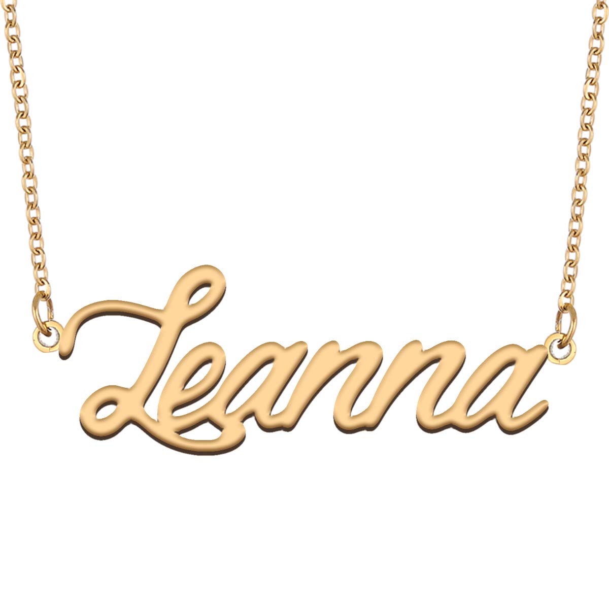 AoloshowPersonalized Name Necklace Custom Any Name Necklaces Jewelry for Womens New Mom Bridesmaid Gift