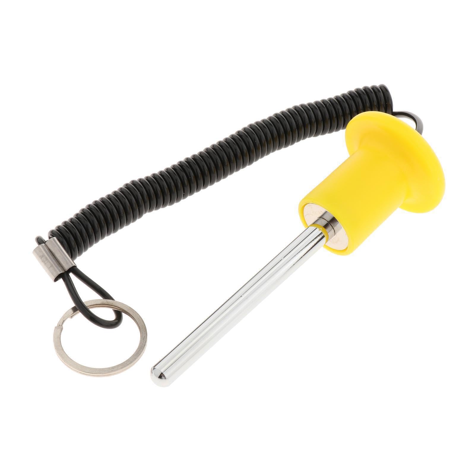 KIXZSAZ Magnetic Weight Stack Pin Key Versatile Exercise Parts Accessories Equipment Strength, Yellow, 8x80mm