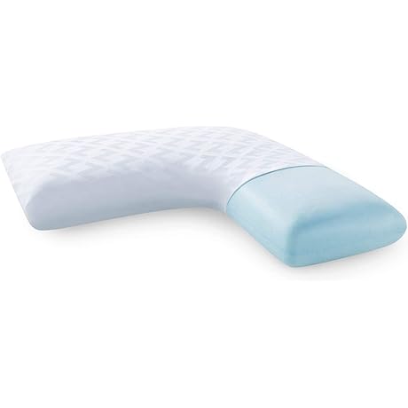 MALOUF Z Gel Memory Foam V-Shaped Pillow: The Ideal Side Sleeper's Companion