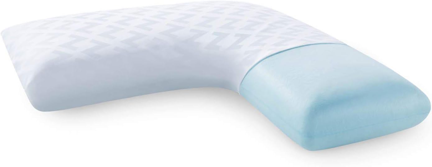 Z Gel Memory Foam L-Shape Pillow for Side Sleeping Comfort, Dorm Room Essentials